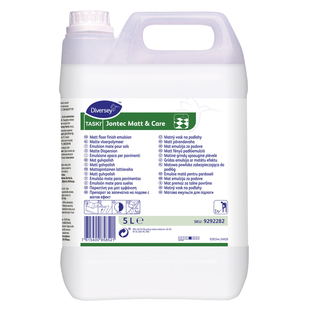Emulsione opaca per pavimenti Diversey TASKI Jontec Matt & Care 2x5 litri