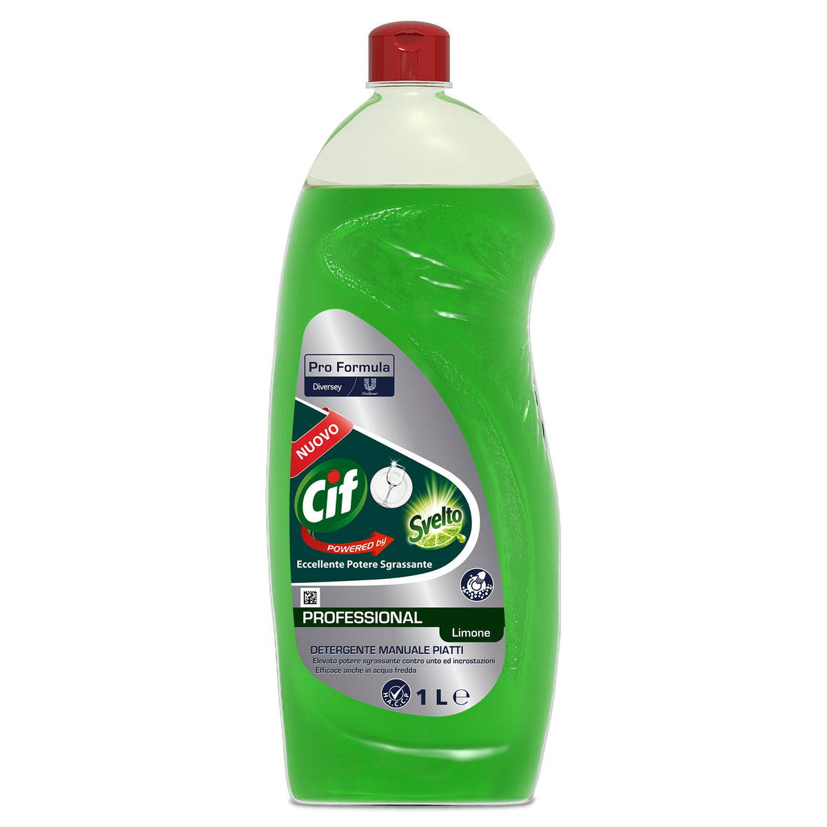 Detergente sgrassante per lavaggio manuale stoviglie Diversey Cif Professional Detergente Manuale Piatti 1 litro