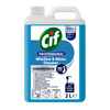Detergente concentrato per vetri e specchi Diversey Cif Professional 2 litri