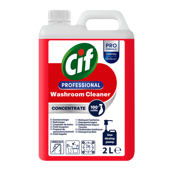 Detergente concentrato per bagno Diversey Cif Professional 2x2 litri