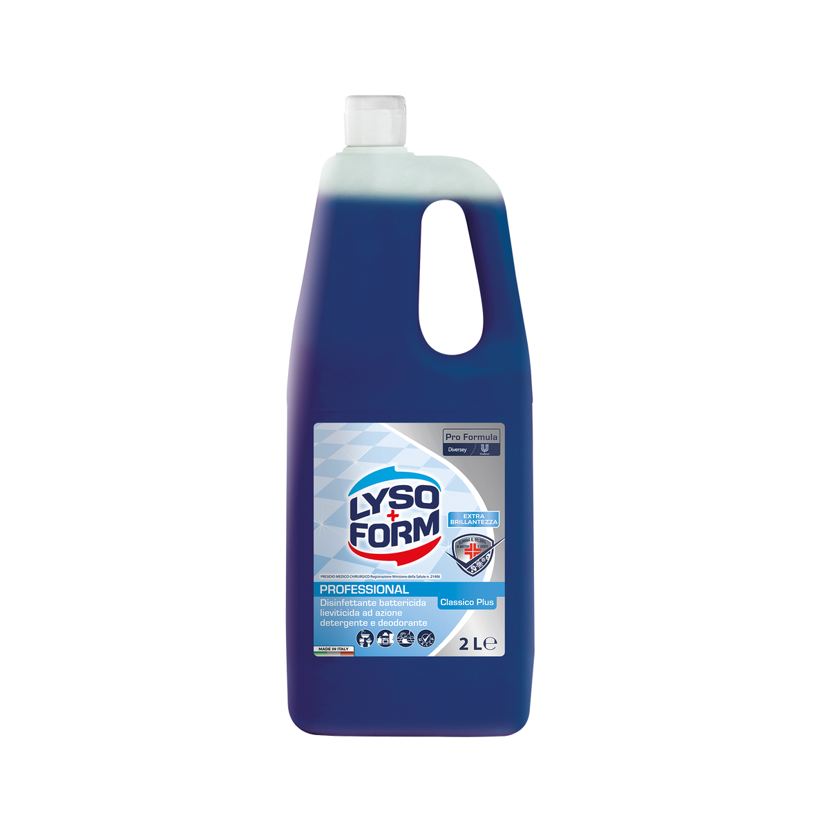 Disinfettante detergente battericida deodorante Diversey Lysoform Pro Formula Classico Plus 6x2 litri