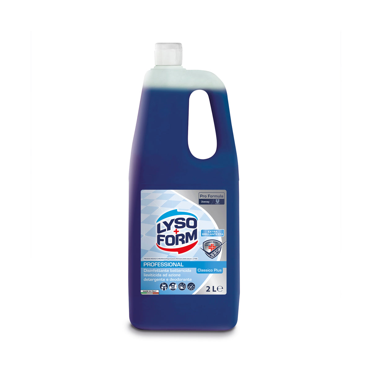 Disinfettante detergente battericida deodorante Diversey Lysoform Pro Formula Classico Plus 2 litri