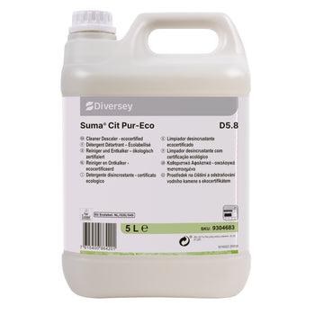 Detergente disincrostante certificato ecologico Diversey Suma Cit Pur-Eco D5.8 5 litri
