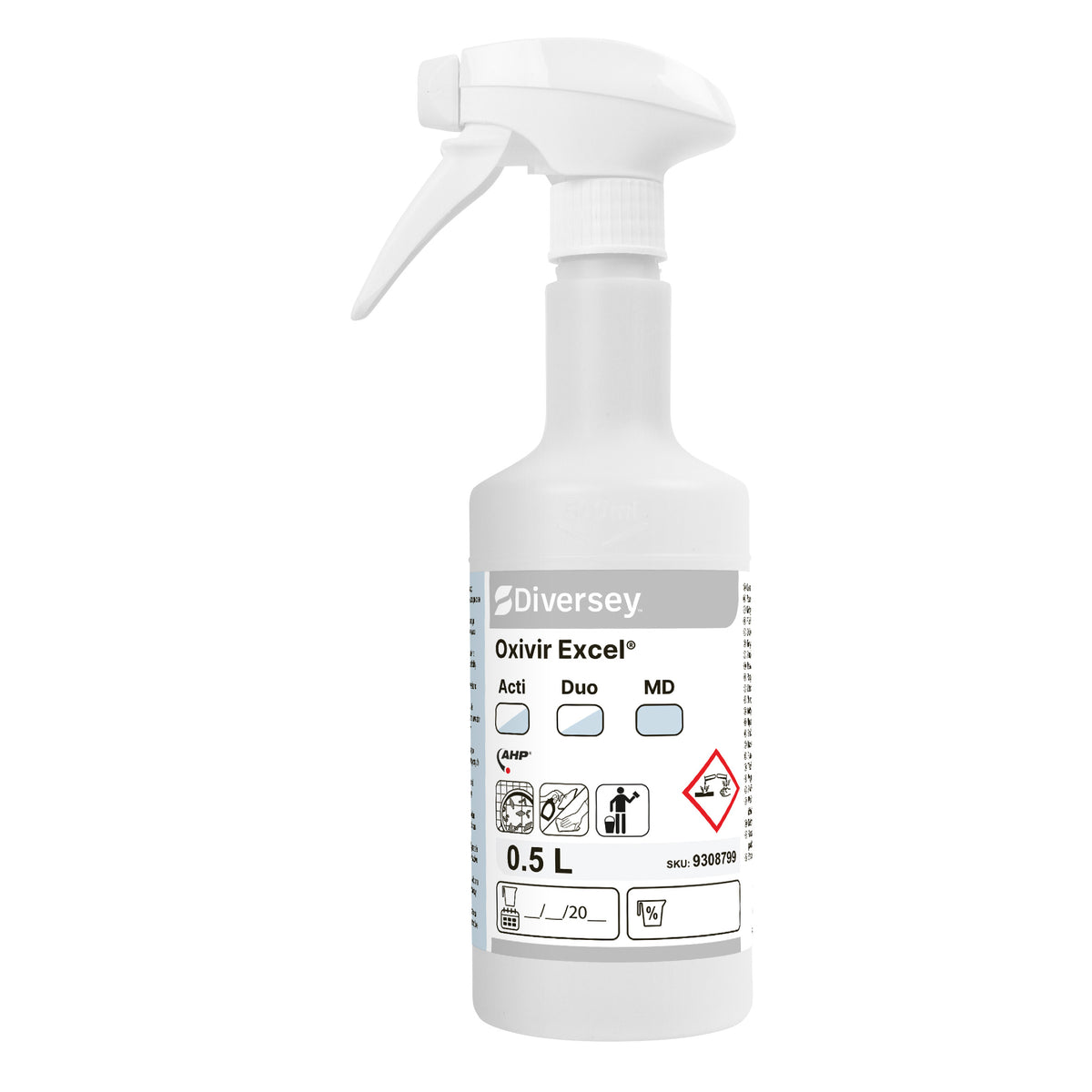 Flaconi con spruzzatore 500 ml per Oxivir Excel Diversey Flaconi per Oxivir Excel 6 pezzi