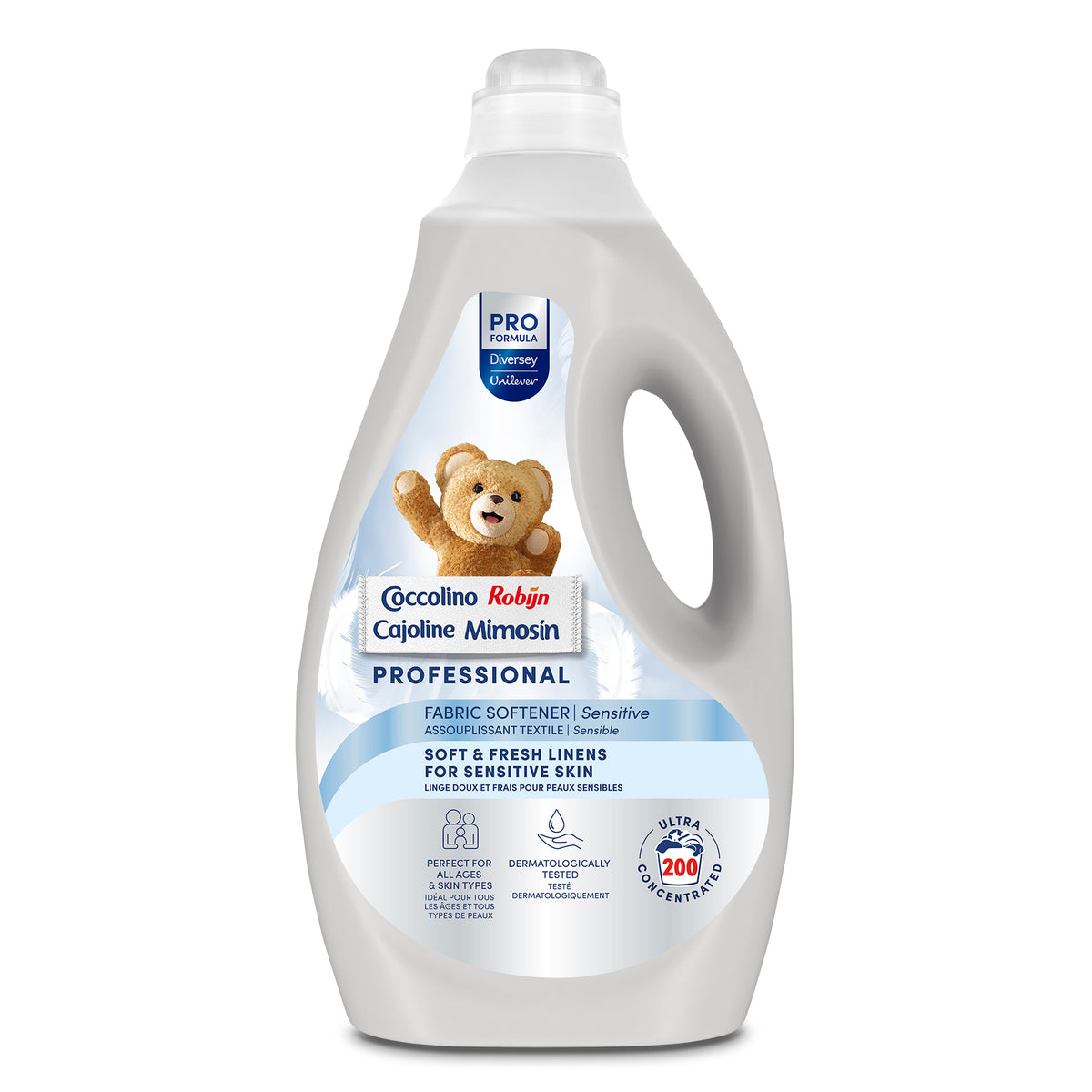 Ammorbidente concentrato per tessuti delicati Diversey Coccolino Sensitive Professional Concentrato 2x5 litri