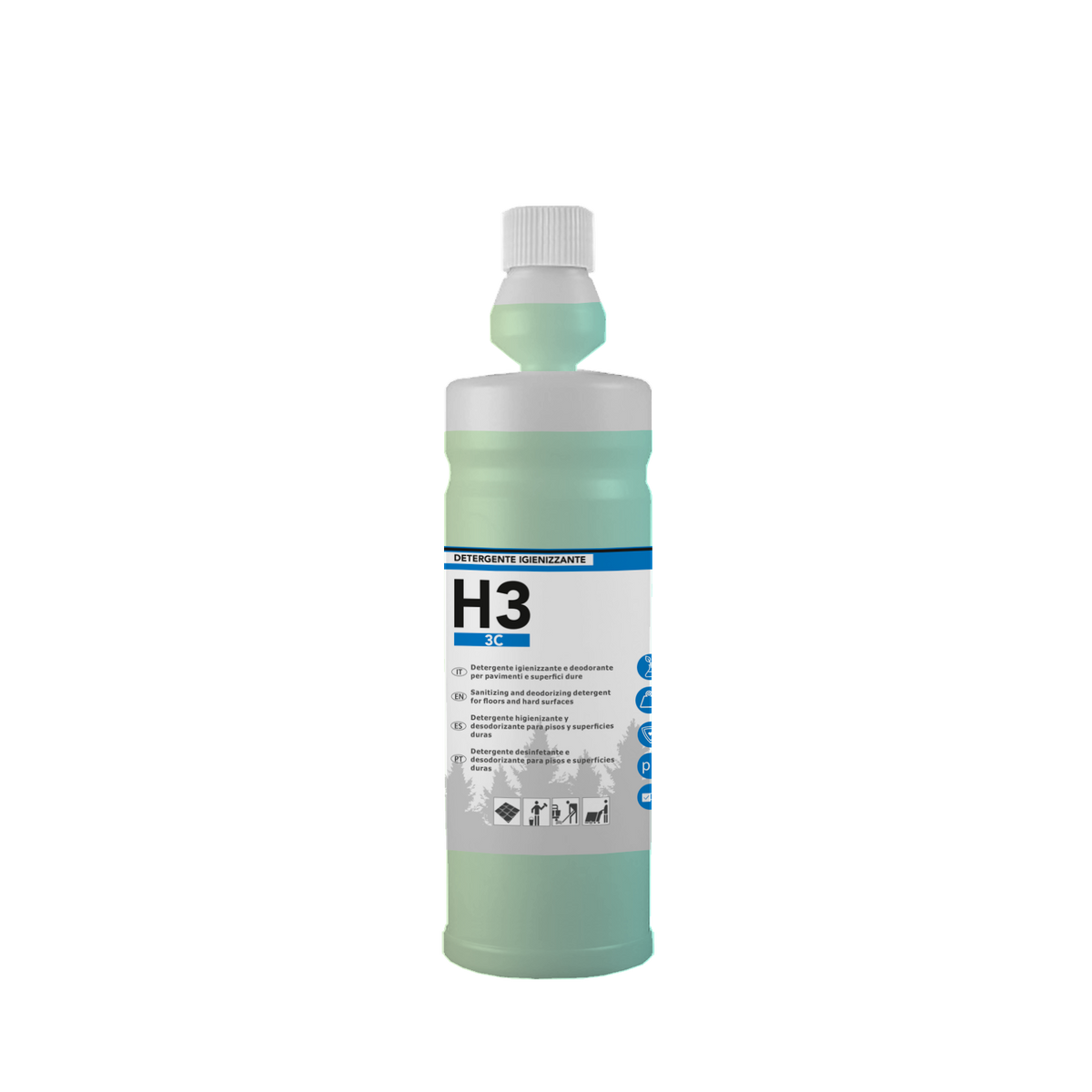 Detergente manutentore profumato concentrato Arco Chimica H3 3-C 1 litro