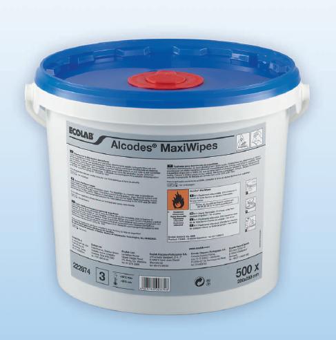 Salviette disinfettanti monouso per superfici Ecolab Alcodes Maxiwipes 500 pezzi
