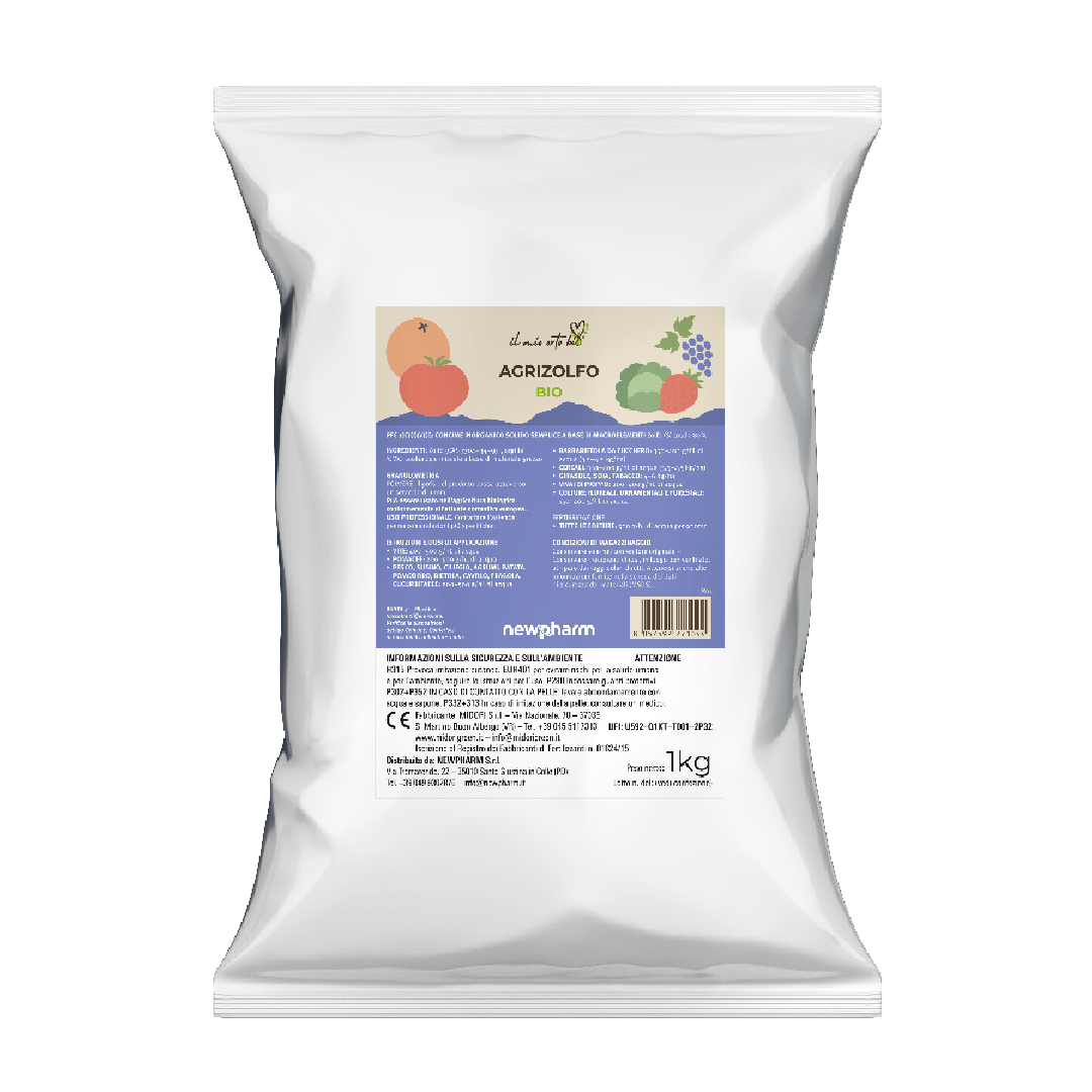 Concime fogliare a base di zolfo Newpharm Agrizolfo 1 kg