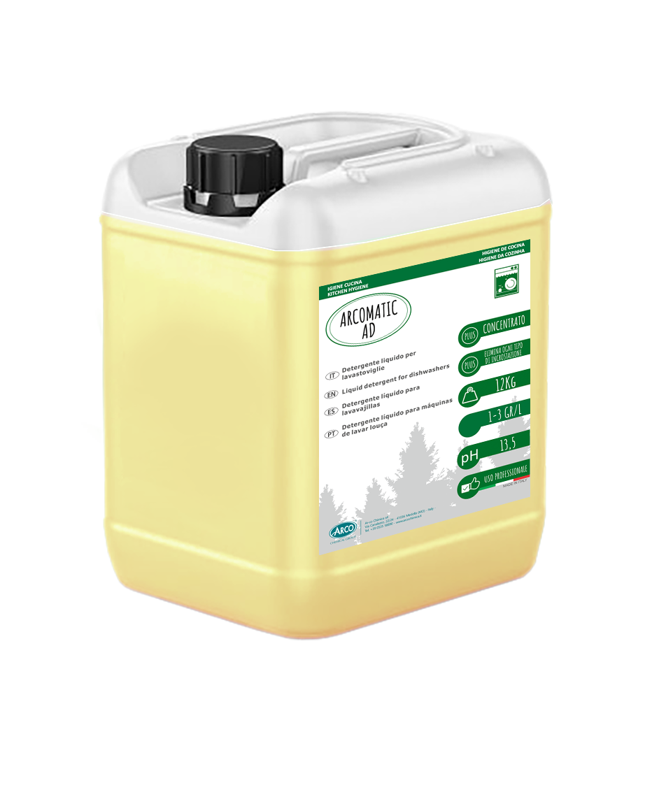 Detergente liquido concentrato per lavastoviglie Arco Chimica Arco Matic AD 12 kg