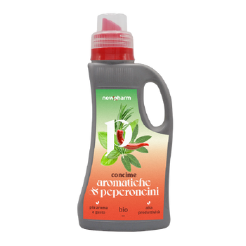 Concime biologico liquido per aromatiche e peperoncini Newpharm Compi Aromatiche e Peperoncini 500 ml