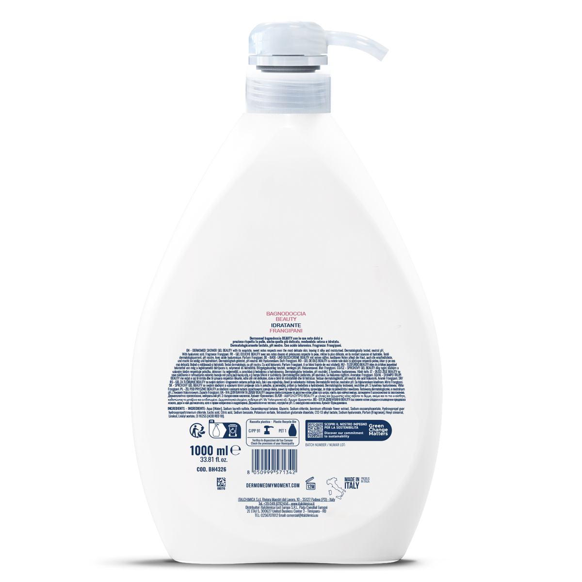 Bagnodoccia idratante Dermomed Beauty 1 litro