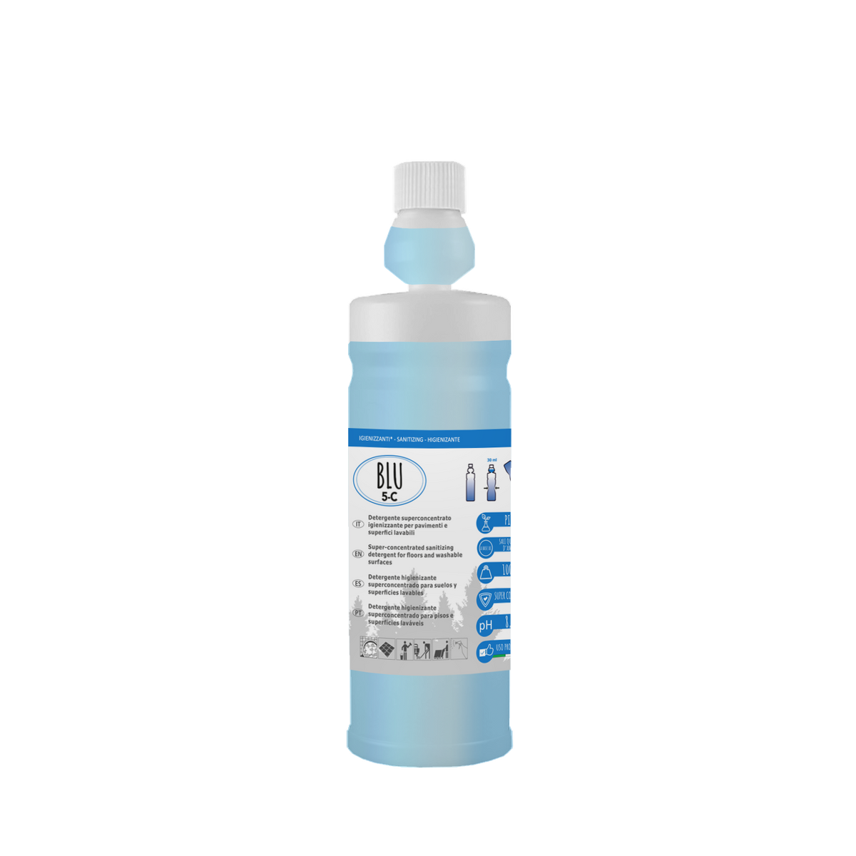 Detergente igienizzante profumato concentrato Arco Chimica Blu 5-C 6x1 litro