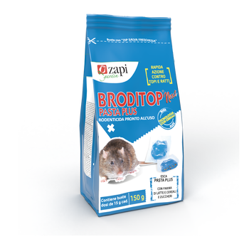 Esca rodenticida in pasta per topi e ratti Zapi Broditop Next Pasta Plus 150 g