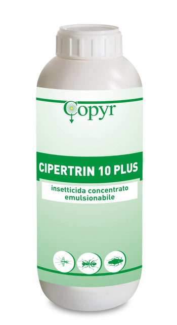 Insetticida per zanzare, mosche e insetti vari Copyr CIPERTRIN 10 plus - 1 litro