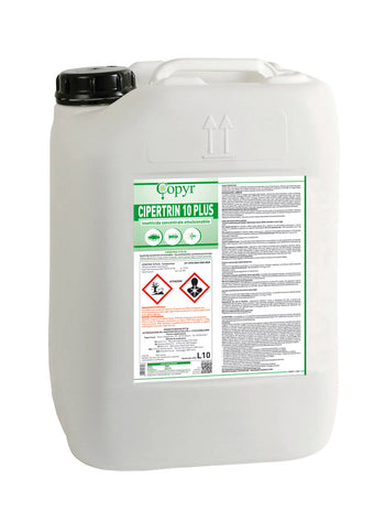 Insetticida per zanzare, mosche e insetti vari Copyr CIPERTRIN 10 plus - 10 litri