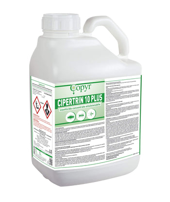 Insetticida per zanzare, mosche e insetti vari Copyr CIPERTRIN 10 plus - 5 litri