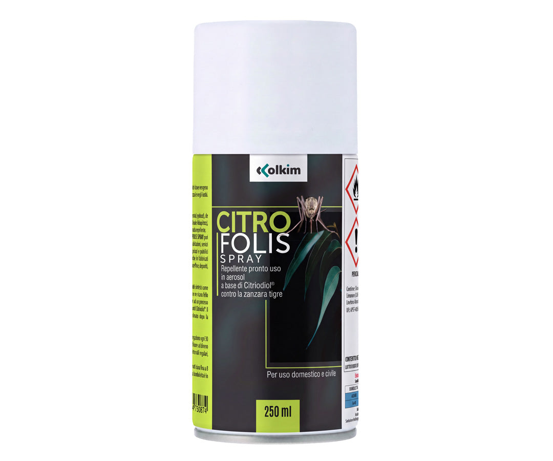 Repellente spray per zanzara tigre per diffusori automatici Colkim Citrofolis Spray 250 ml