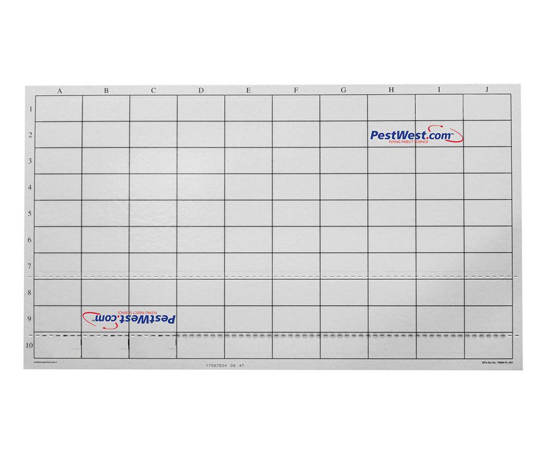 Piastre collanti Pestwest in cartone con griglia per lampade UV 6 pezzi