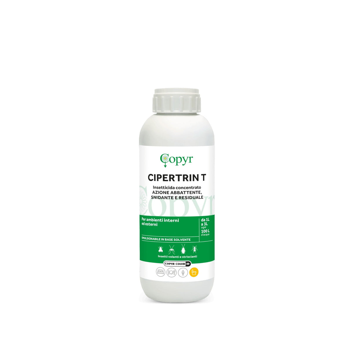 Insetticida per zanzare, blatte e insetti vari Copyr Cipertrin T 500 ml