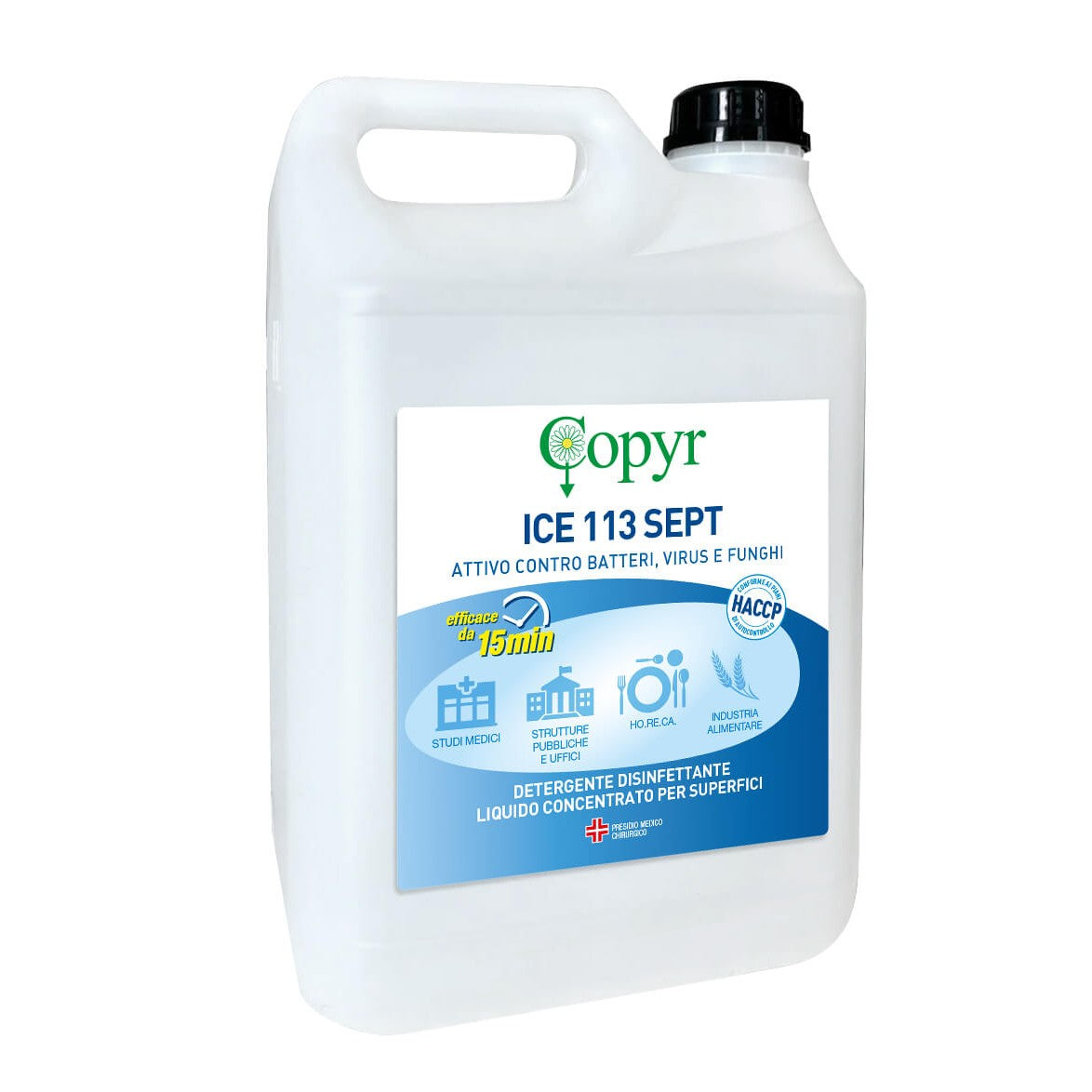 Disinfettante concentrato per superfici Copyr Ice 113 Sept 5 litri