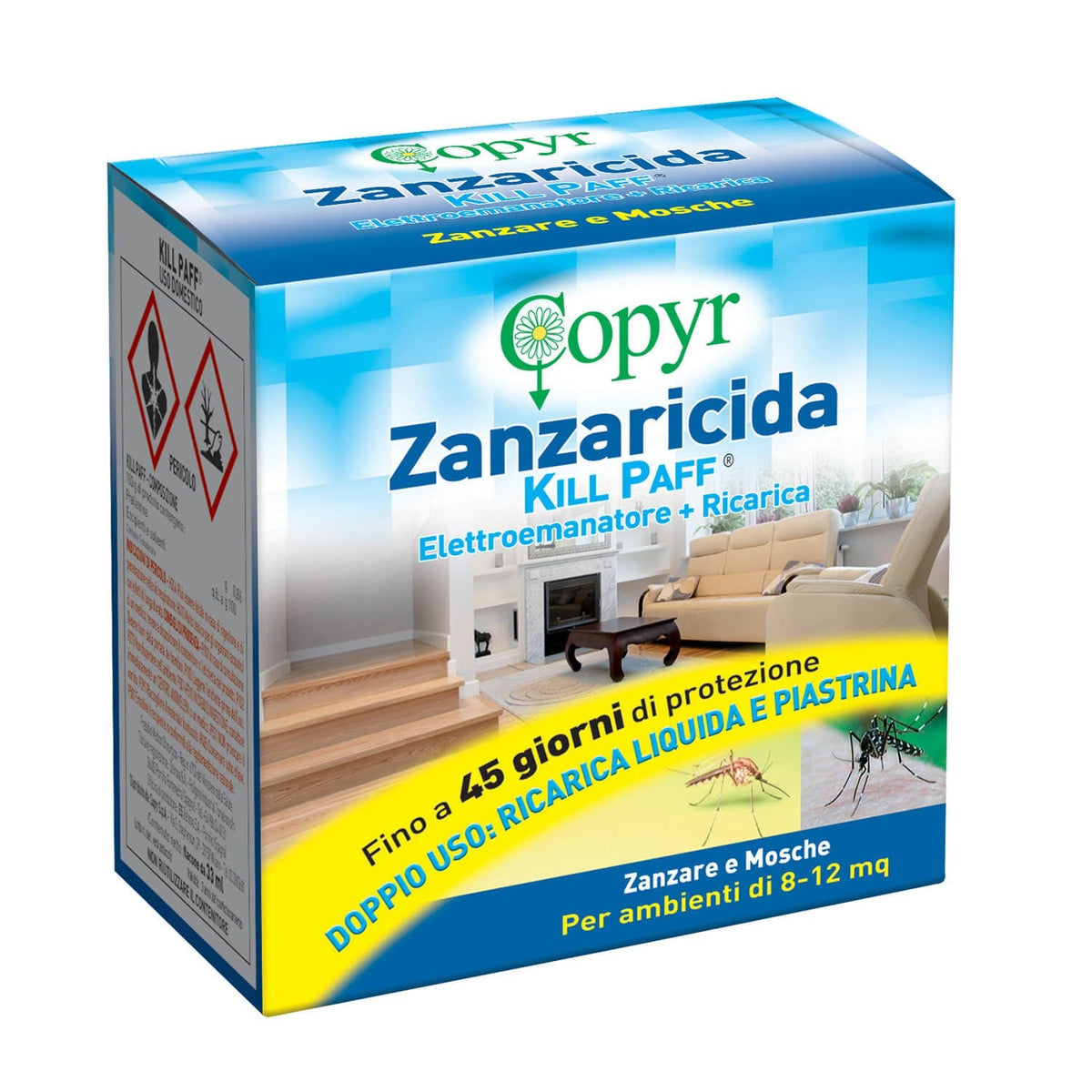 Elettroemanatore antizanzare Copyr Kill Paff Electric - Diffusore con ricarica