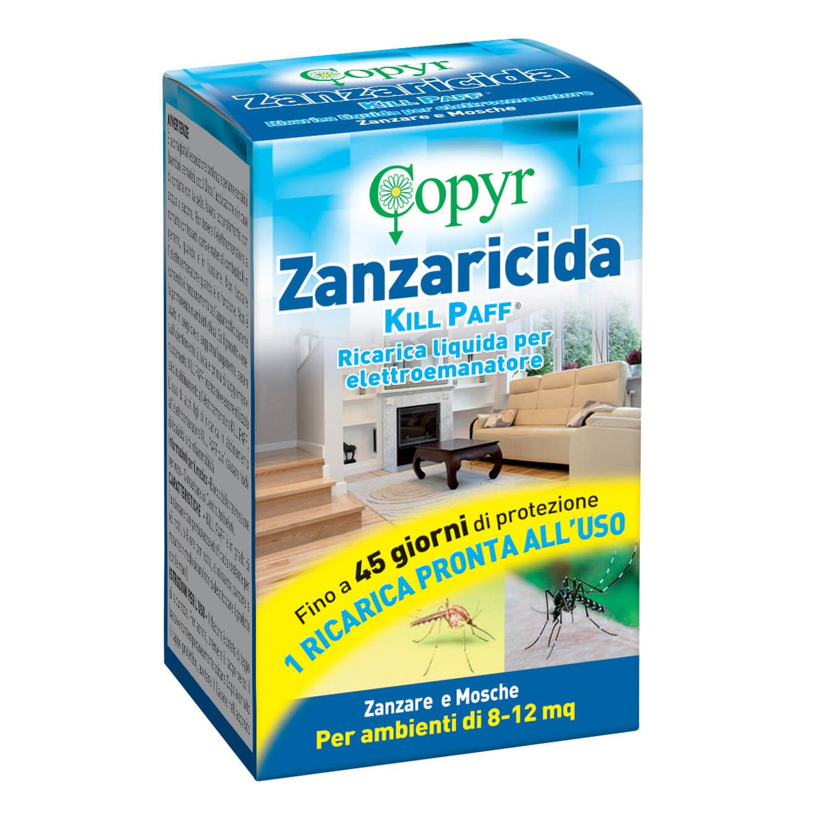 Ricarica liquida antizanzare per elettroemanatore Copyr Kill Paff Electric