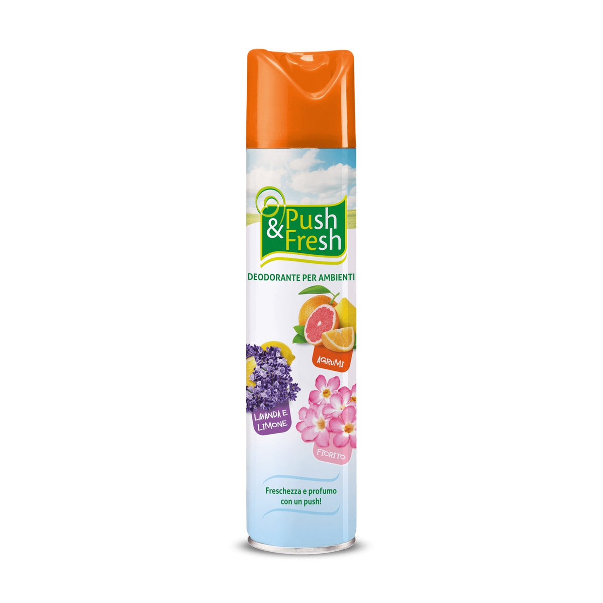 Deodorante aerosol per ambienti Copyr Push&Fresh Agrumi 300 ml