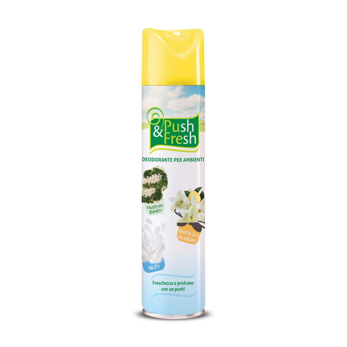 Deodorante aerosol per ambienti Copyr Push&Fresh Vaniglia e Zenzero 300 ml