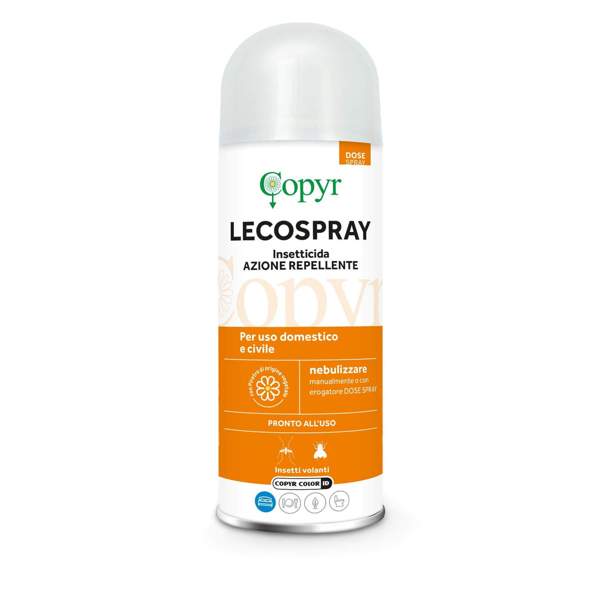 Insetticida aerosol per zanzare, mosche e alati Copyr Lecospray 400 ml