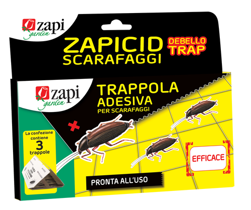 Trappola adesiva per scarafaggi Zapicid Debello Trap 3 trappole