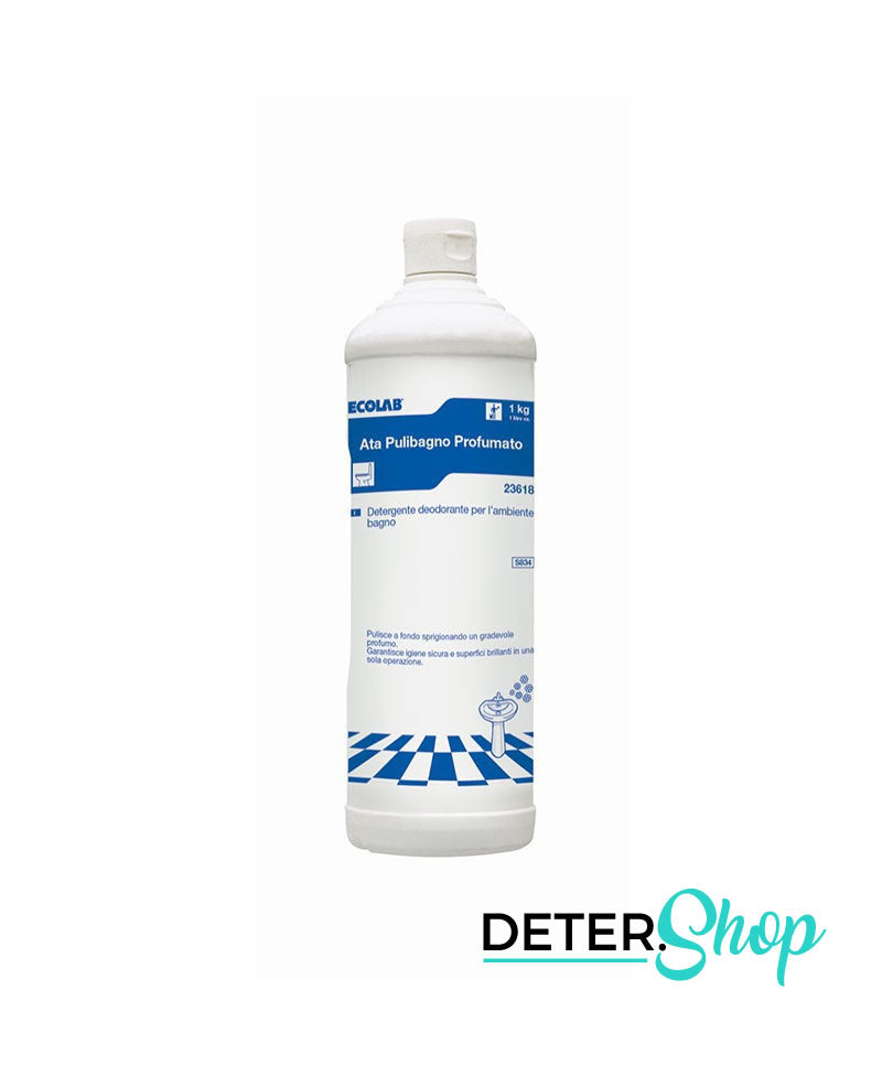 Detergente profumato per sanitari e bagno Ecolab Ata Pulibagno Profumato 1 litro
