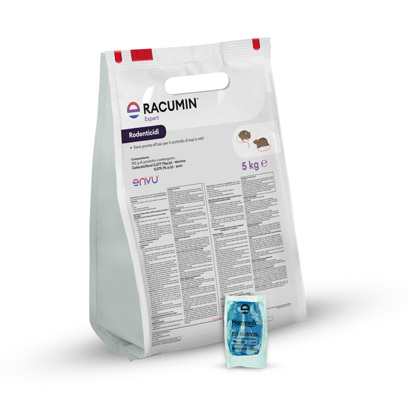 Esca rodenticida derattizzante per topi e ratti Envu Racumin Expert 5 Kg