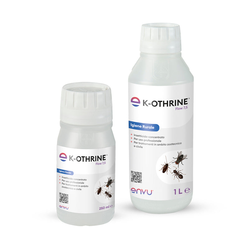 Insetticida per mosche e altri insetti ENVU K-OTHRINE FLOW 7,5 - 250 ML