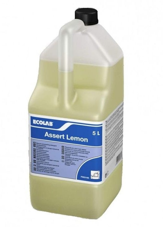 Detergente al limone per lavaggio manuale stoviglie Ecolab Assert Lemon 5 litri