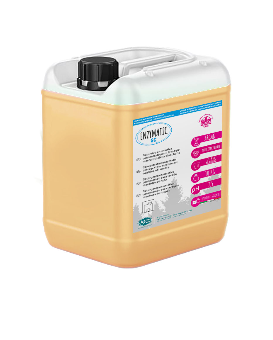 Detergente enzimatico superconcentrato per lavanderie industriali Arco Chimica Enzymatic SC 10 kg