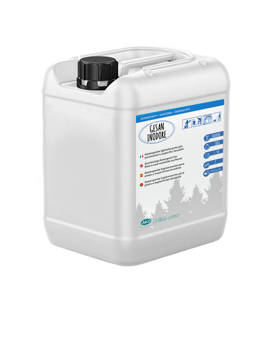 Detergente igienizzante ad alta concentrazione inodore Arco Chimica Gesan Inodore 10 kg