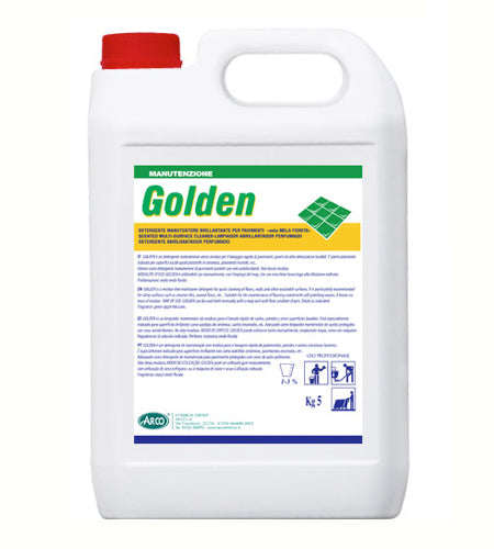 Detergente brillantante profumato per pavimenti Arco Chimica Golden 4x5 kg
