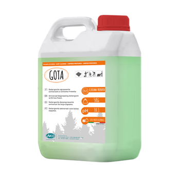 Detergente universale a schiuma frenata Arco Chimica Gota 4x5 kg