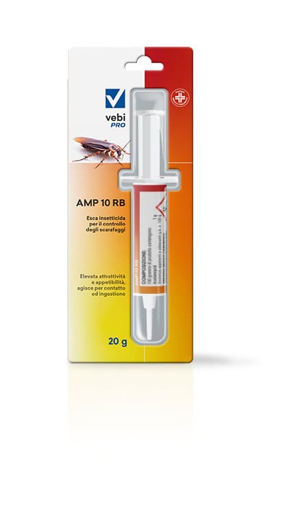 Insetticida gel per blatte e scarafaggi Vebi AMP 10 RB - Cartuccia da 20 gr