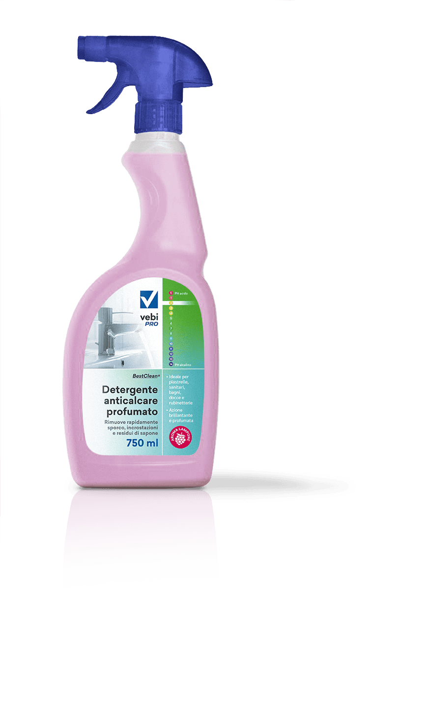 Detergente anticalcare profumato per bagno Vebi BestClean Anticalcare Profumato 750 ml
