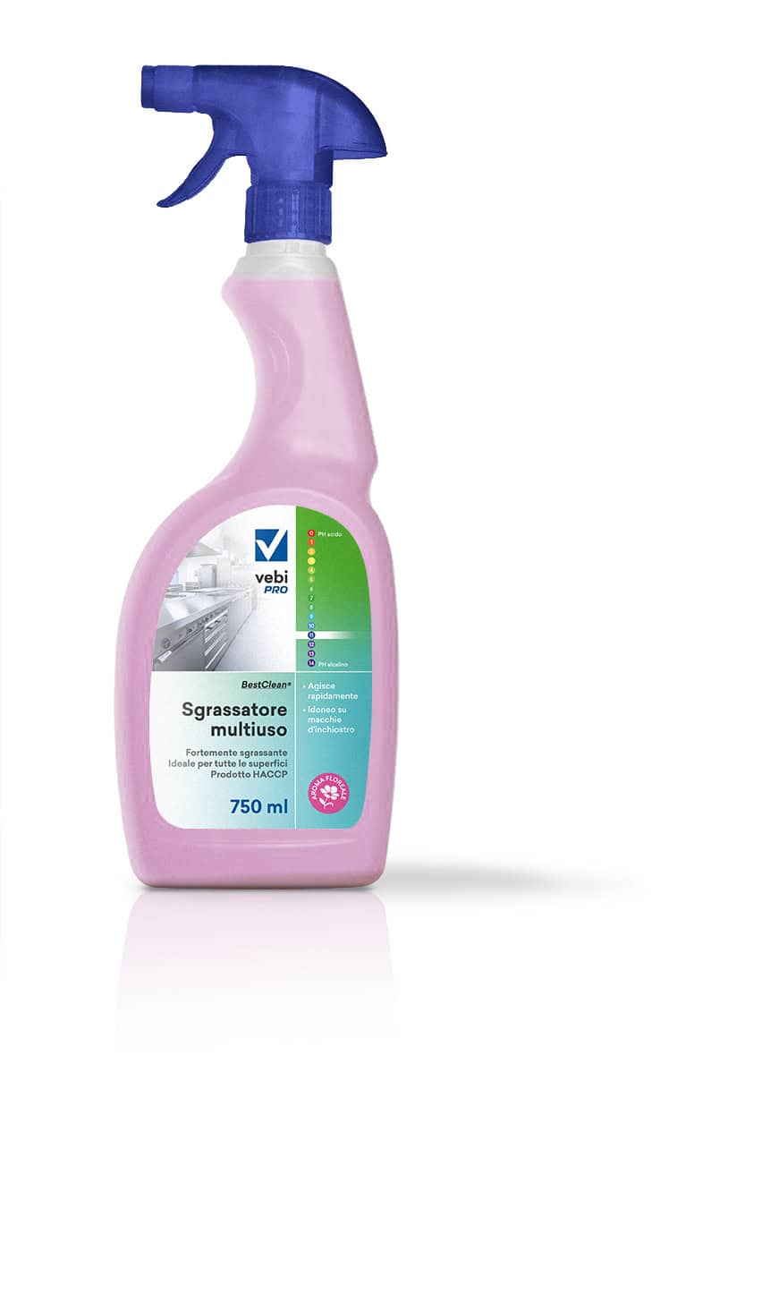 Sgrassatore multiuso profumato pronto all’uso Vebi BestClean Sgrassante Multiuso 750 ml