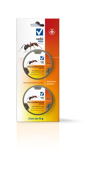 Esca insetticida in gel per formiche Vebi AMP 1 RB 2 box da 10 g