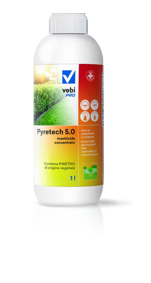 Insetticida concentrato a base di piretro Vebi Pyretech 5.0 1 litro