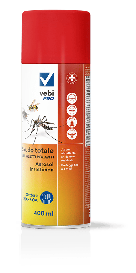 Insetticida aerosol per zanzare, mosche e vespe Vebi Skudo Totale 400 ml