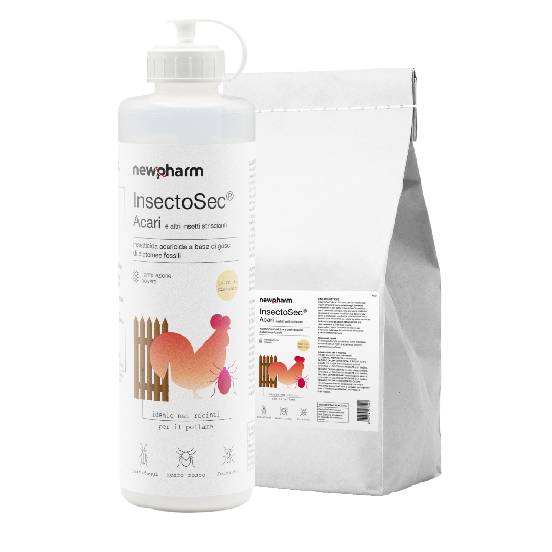 Insetticida naturale per acari, blatte e formiche Newpharm Insectosec 100 g