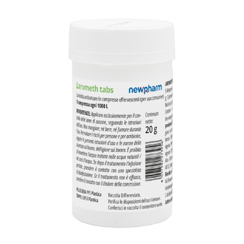 Insetticida larvicida per zanzare in compresse Newpharm Larvmeth Tabs 10 compresse