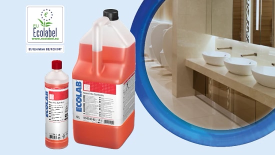 Detergente sinbiotico Ecolabel per sanitari e bagno Ecolab MAXX Into Synbiotic 12x1 litro