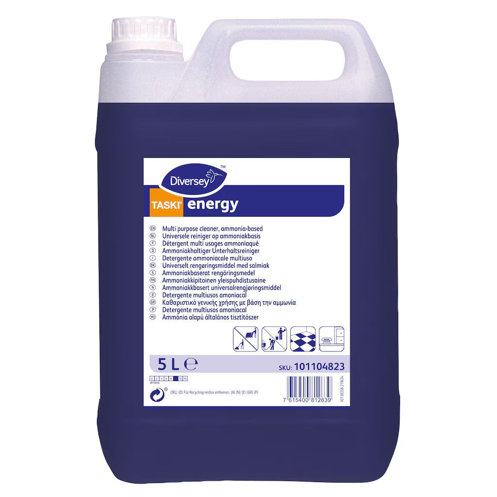 Diversey Taski Energy nettoyant pour sols à l'ammoniaque parfumée 5 litres