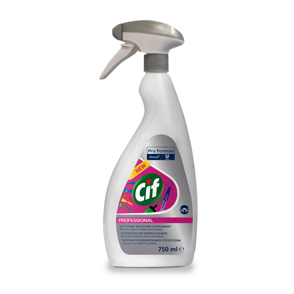 Detergente per pulizia inchiostro e unto Cif Heavy Duty Cleaner 6x750 ml