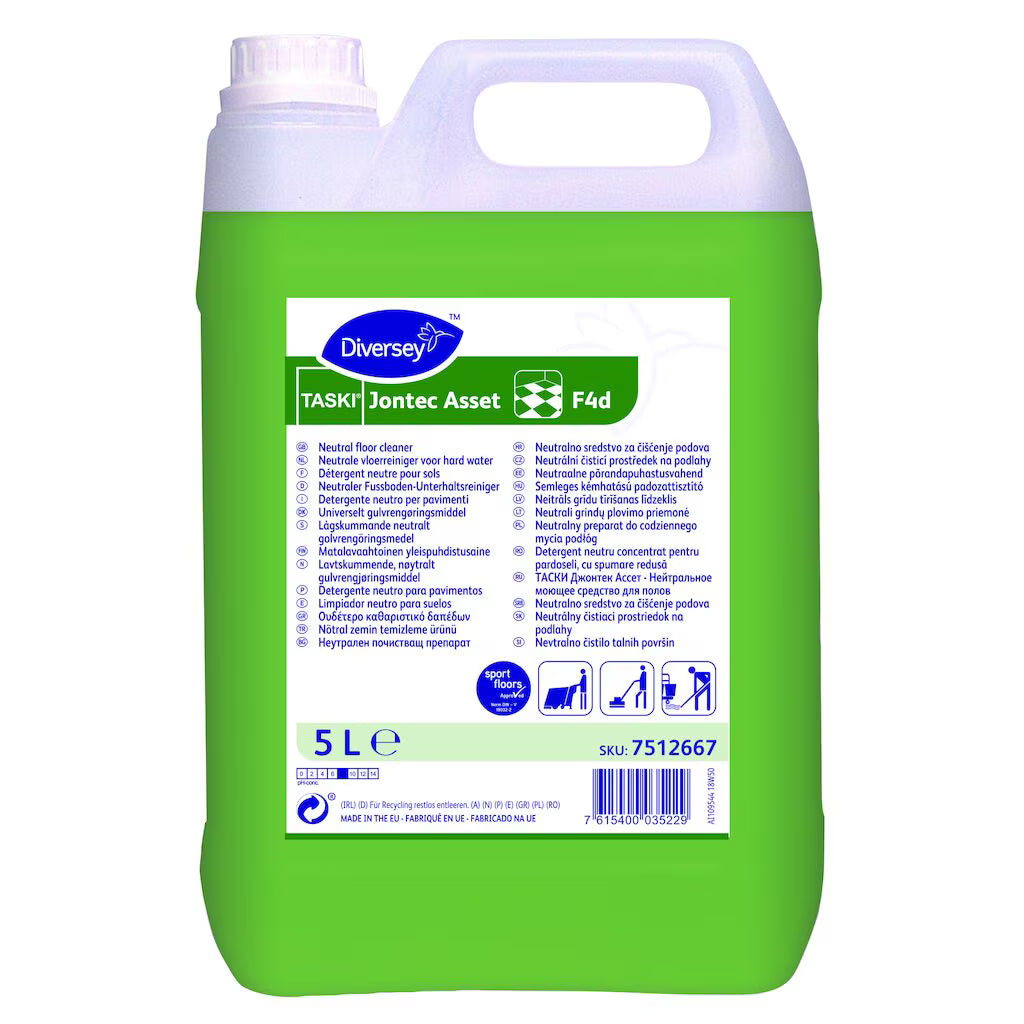 Nettoyant pour sols Diversey TASKI Jontec Asset F4d 5 litres